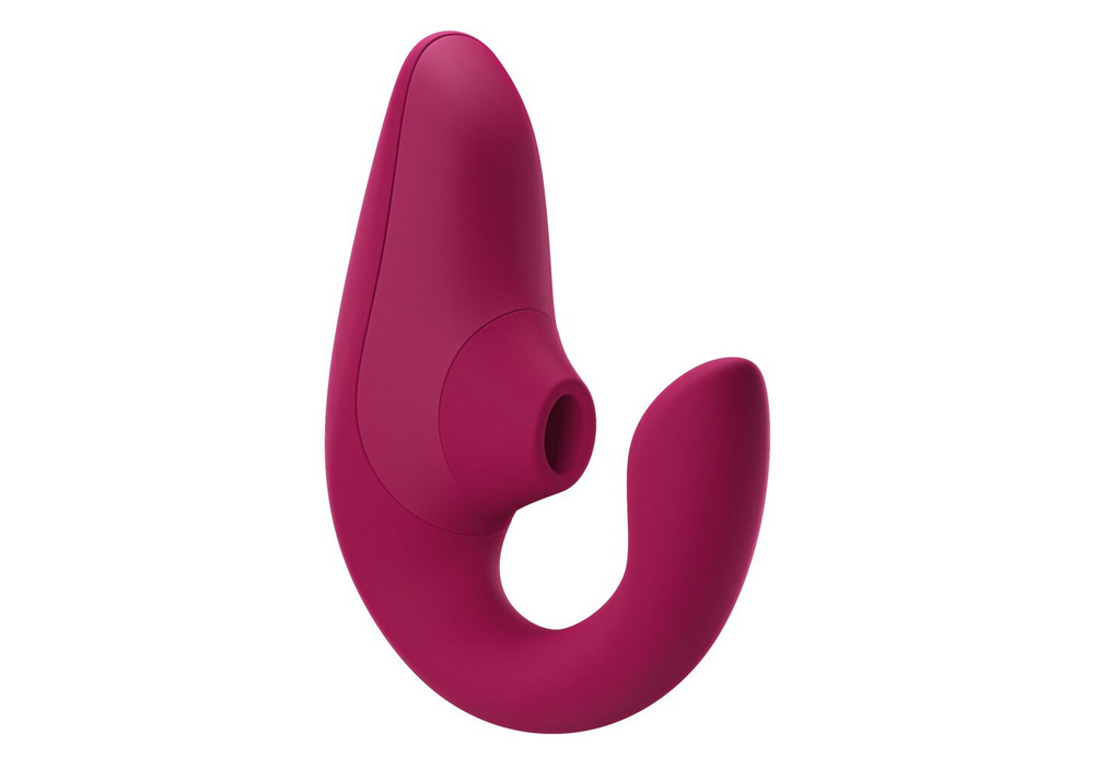 U-förmiger Silikon-Intim-Massager in Pink, mit abgerundeten Enden und Öffnung