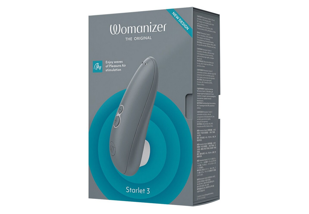 Womanizer Starlet 3 Vibrationsgerät in grauer Verpackung