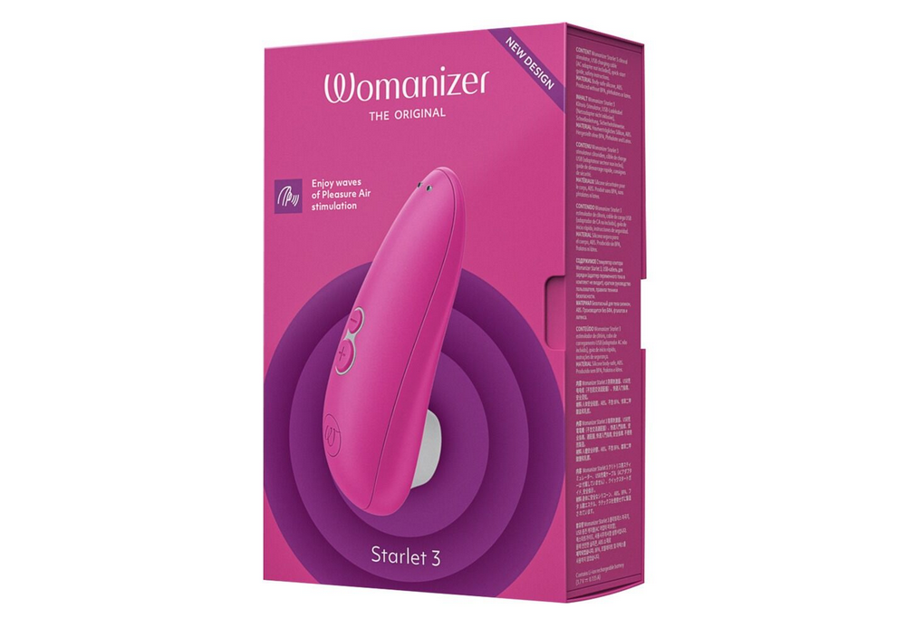 Womanizer Starlet 3 Vibrationsgerät in pinkfarbener Verpackung