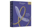 Vibrationsvibrator in dunkel-lila mit ovaler Spitze und Bedientaste am Griff