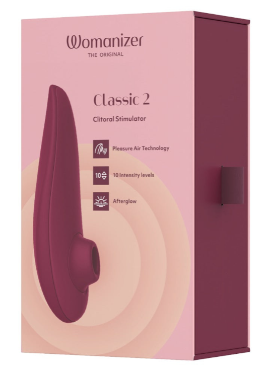 Womnizer Classic 2 Klitoris-Stimulator im dunkelroten Design