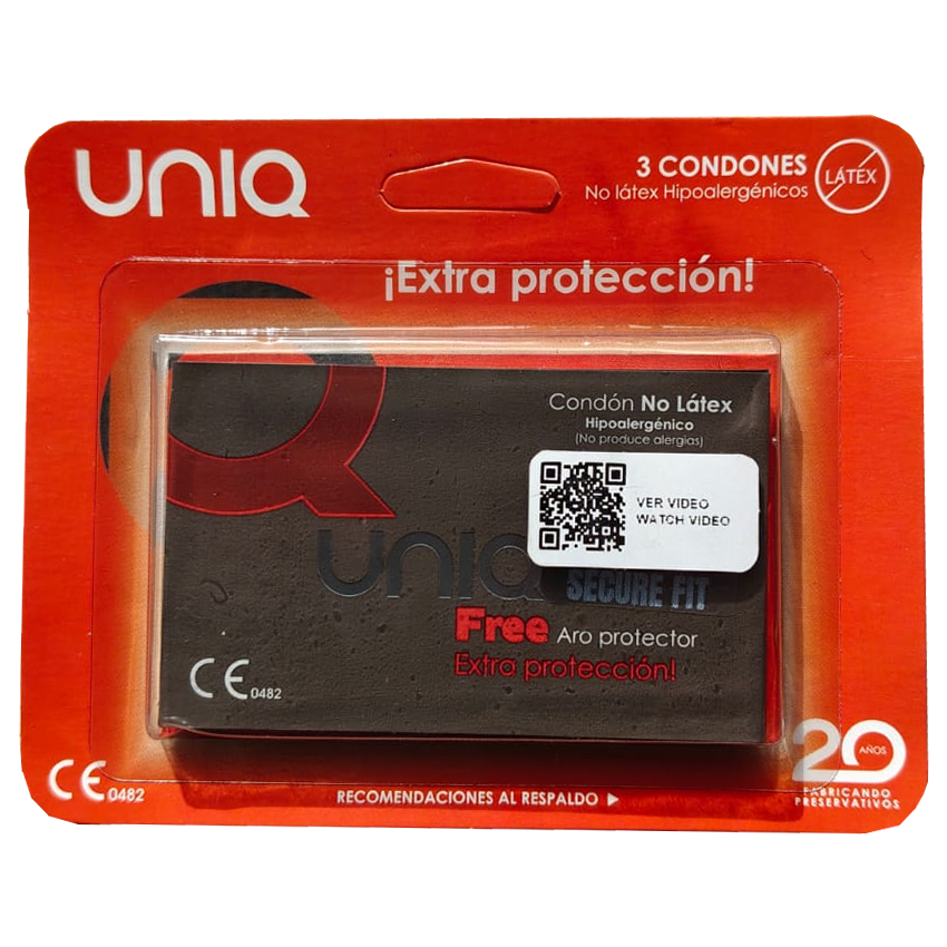 Kondome im Blisterpack, latexfrei, extra Schutz, Secure Fit