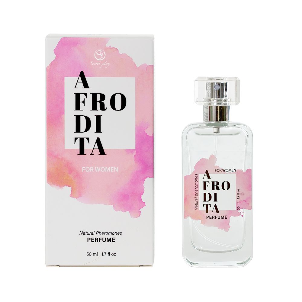 Damenparfum Afrodita: Glasflakon mit Spray, 50-ml, inkl. Karton