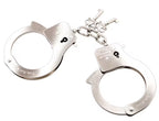 Handschellen 'You Are Mine' in silber