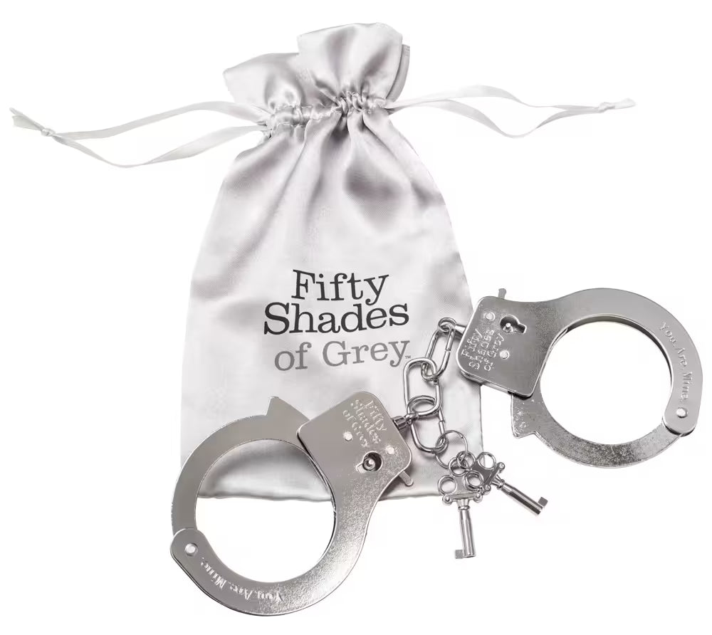 Handschellen 'You Are Mine' in silber
