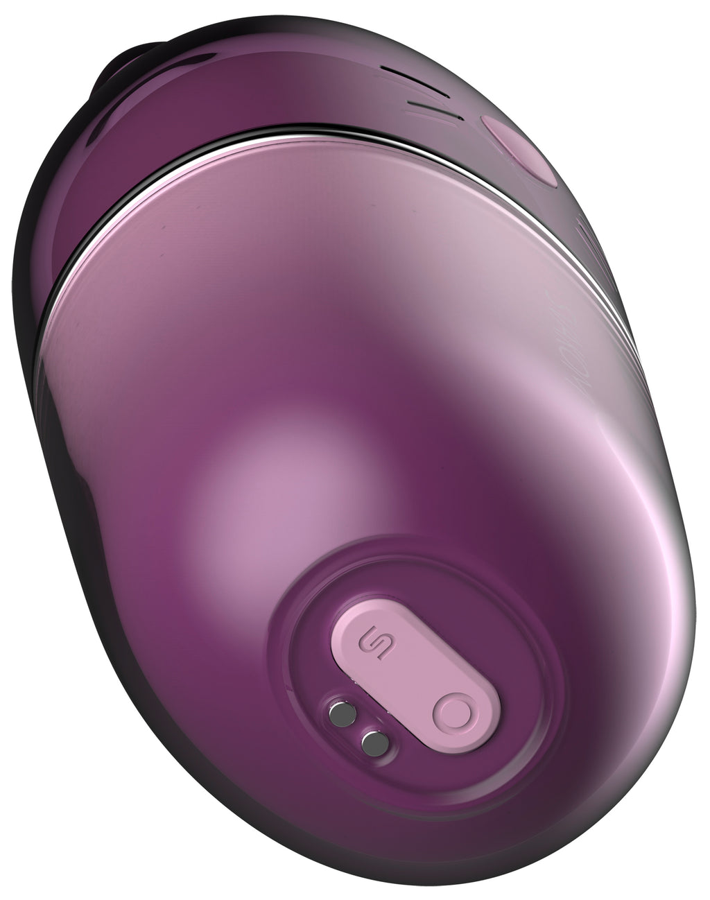 Draufsicht auf Auflegevibrator SVAKOM Klitty mit violetter Oberfläche und Bedientasten