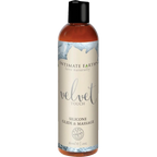 Silikon-Gleitgel-Flasche mit Aufdruck „Velvet Touch“ und 60-ml-Angabe