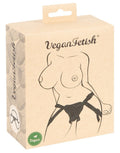 Verpackung von VeganFetish mit Zeichnung eines Strap-on-Geschirrs