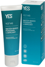 Tube und Schachtel für wasserbasiertes Gleitgel, YES WB, frontal